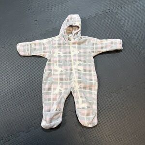 Columbia Pink and Grey Baby Bunting Suit size 12 months